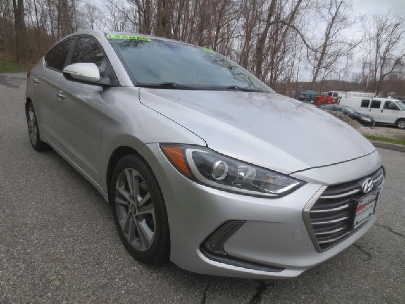 2017 Silver /GRAY Hyundai Elantra Limited (KMHD84LF6HU) with an 1.8 L 4-cylinder DOHC 16V engine, Automatic transmission, located at 270 US Route 6, Mahopac, NY, 10541, (845) 621-0895, 41.349022, -73.755280 - Photo #1